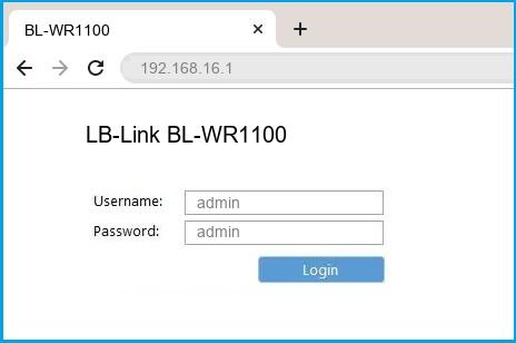 What is the Default Password for LB-LINK BL