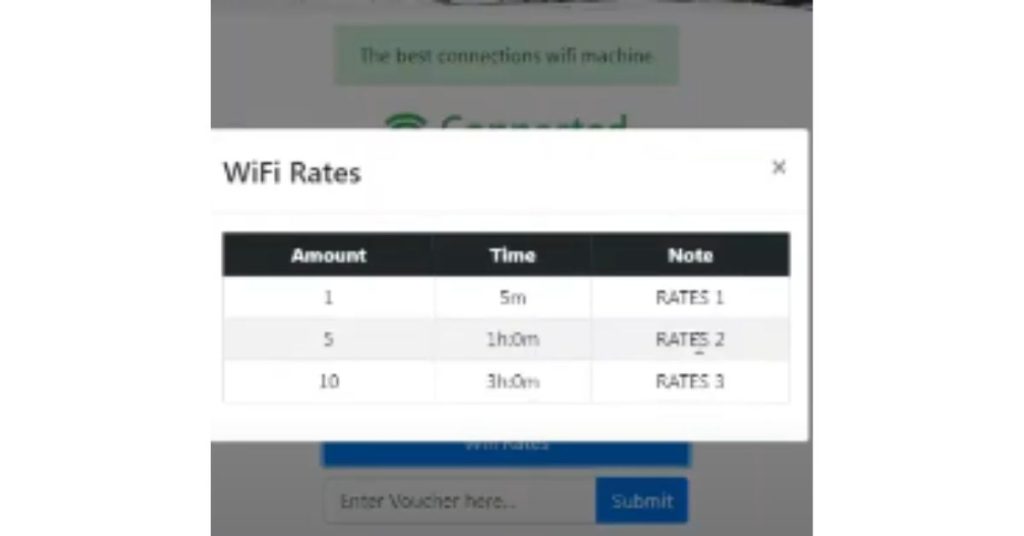 LPB Piso Wifi timer rates